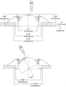 img 2 attached to 💡 Selectable 2700K-5000K Adjustable Integrated LED Light Fixture HLA406VWFL9FS1EMWR