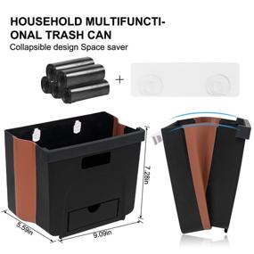 img 2 attached to 🗑️ Hanging Trash Can: The Ultimate Collapsible Waste Bin for Kitchen Cabinet Doors and Beyond