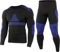 jooferic thermal underwear fleece black t32 sports & fitness logo