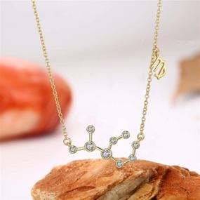 img 3 attached to 🌟 Barzel Astrology Constellation Horoscope Necklace: Fashionable Girls' Jewelry for Necklaces & Pendants