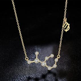 img 1 attached to 🌟 Barzel Astrology Constellation Horoscope Necklace: Fashionable Girls' Jewelry for Necklaces & Pendants