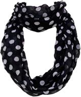 premium polka infinity fashion scarf logo