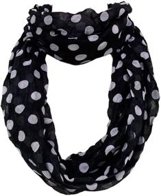 img 3 attached to Premium Polka Infinity Fashion Scarf