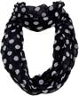 premium polka infinity fashion scarf logo