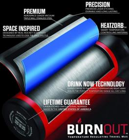 img 3 attached to BURNOUT Temperature-Regulating Travel Mug 16 oz Black - Drink NOW &amp; HeatZorb Technology