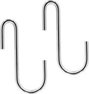 🔗 versatile silvery s hooks: ideal for kitchen, bathroom, and plant organization (2 4 inch) logo