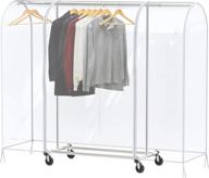 👗 protective clear cover for simple houseware garment rack - keep clothes dust-free and organized логотип