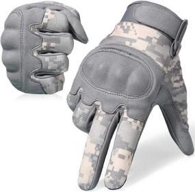 img 4 attached to 🧤 ACU Army Military Full Finger Gloves for Motorcycle Motorbike Hunting - WTACTFUL Tactical Touch Screen