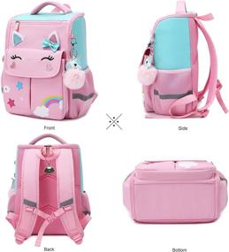 img 3 attached to British Backpacks Princess Bowknot Bookbags