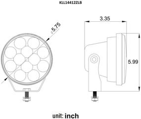 img 2 attached to 🚧 Voltage Automotive 5-Inch Round LED High Low Beam Fog Driving Light Spot Work Pods for Off Road Truck 4x4 Jeep SUV