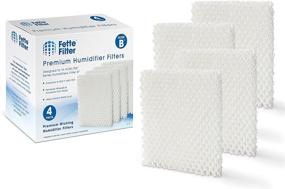 img 4 attached to Fette Filter - Humidifier Wicking Filters for Honeywell HAC700TV2 Filter B, HAC-700V1, HAC700PDQV1 - 4 Pack