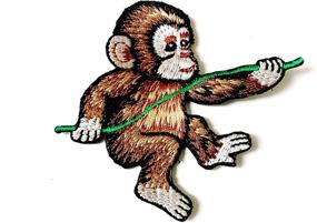 img 2 attached to Tyga_Thai Embroidered Applique Clothing Iron Monkey Animal