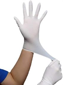 img 3 attached to 100 Pack Disposable Nitrile Vinyl Gloves - Powder Free, Latex-Free, Food Grade, Household Safety, Health Care Gloves