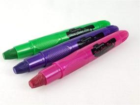 img 3 attached to 🌈 Hair Chalk 16 Color Double Pack with Glitter Accents - Temporary Hair Color Pens for Vibrant Styles