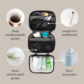 img 2 attached to 🧳 Convenient Toiletry Bag Kit Set: Hanging Travel Toiletry Bag, TSA Compliant Liquid Bag, and Ultralight Accessory Organizer Pouch