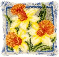 vervaco daffodils cushion latch hook logo