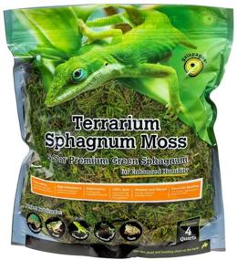 img 1 attached to 🌿 Galápagos (05213) 4QT Natural Terrarium Sphagnum Moss, 5-Star Green Sphagnum - Packaging May Vary