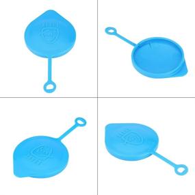 img 2 attached to 🚗 Qiilu Car Windshield Washer Bottle Cap Lid Cover for Honda Accord Civic CRV CRX - Small Ring