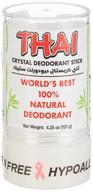 🌿 stay fresh with thai natural crystal deodorant stick (4.25 ounces) - the ultimate odor protection solution logo