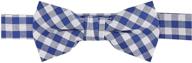 👔 boys' jacob alexander gingham checkered pattern pre-tied banded bow tie logo