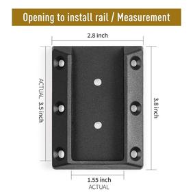 img 3 attached to 🔗 Wanhork 304 Stainless Steel Deck Railing Connectors: 2x4 Stair Handrail Bracket (6 Pairs, Black)