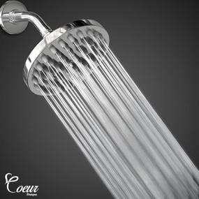 img 3 attached to 💦 Premium 6-Inch Stainless Steel Rainfall Shower Head with 50 Jets - Clog-Free, Soothing and Stress-Relieving Massage Experience. Top-Quality Chrome Finish for Aesthetic Appeal!