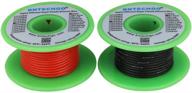 improved bntechgo 20 awg flexible silicone wire spool - 25ft red & 25ft black - high-quality stranded copper wire logo
