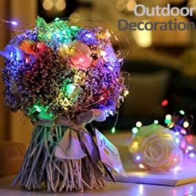 img 1 attached to 🌈 Ankway Solar String Lights Multi Color - 72 ft 200 LEDs, Waterproof Outdoor Fairy Lights for Patio, Tree House, and Bedroom Decor - 8 Lighting Modes Included