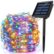 🌈 ankway solar string lights multi color - 72 ft 200 leds, waterproof outdoor fairy lights for patio, tree house, and bedroom decor - 8 lighting modes included logo