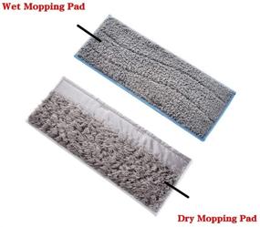 img 3 attached to 🧹 WuYan 6 Pack Washable Mopping Pads for IRobot Braava Jet M6 - 3 Wet & 3 Dry Pad Set