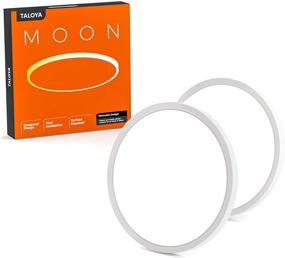 img 4 attached to Taloya Flush Mount LED Ceiling Light (Milk White Shell), 12 Inch-2 Pack, Equivalent to Traditional 200W Bulb Light, for Kitchen Bedroom Utility Closet Room, 3-in-1 Color Temperature (3000k/4000k/6500k)