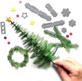 img 4 attached to 🎄 Украшаем залы 2019 года Рождественским деревом металлическим набором для вырубки на открытках, скрапбукинге и декоре из бумаги.