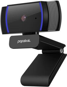 img 4 attached to 🎥 PAPALOOK AF925 Webcam 1080P Full HD with Microphone – Ultimate Autofocus Web Camera for Desktop/Laptop/Mac, Ideal for Skype, Zoom, WebEx, Hangouts