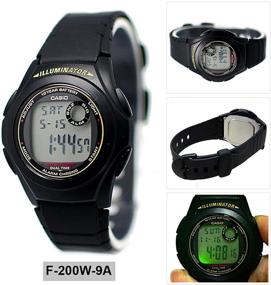 img 1 attached to Casio General Watches Digital F 200W 9AUDF