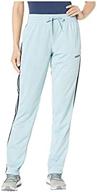 👖 adidas women's open hem pants with essentials 3-stripes tricot design logo