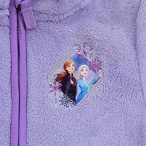 img 1 attached to 🏻 Disney Frozen 2 Elsa and Anna Zip Fleece Jacket for Girls