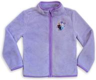 🏻 disney frozen 2 elsa and anna zip fleece jacket for girls logo