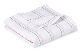 img 2 attached to 🏥 Medline MDTPBC36STRP 3-Pack, Hospital Receiving and Baby Blankets, 100% Cotton, 36x36 inches, White with Blue and Pink Stripes