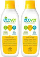 🌞 ecover fabric softener - sunny day - 32 oz - 2 pk: natural softening power for fresh and fragrant clothes logo