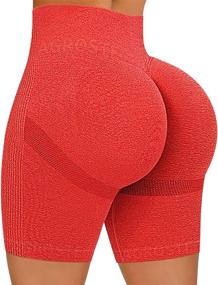 img 4 attached to AGROSTE Lifting Scrunch Seamless Leggings Sports & Fitness in Team Sports