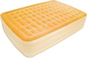 img 4 attached to 🛏️ CSA SAB-202 AirCloud SuperbAir Collection: Butterscotch/French Vanilla 19" High Queen Size Air Bed with Built-In Pump - Experience Ultimate Comfort!