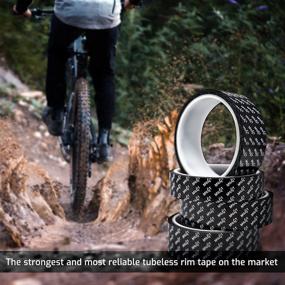 img 2 attached to 🚲 milKit Tubeless Rim Tape - 11yd (10m) Extra Strong Bicycle Rim Strip Roll - Wide Range of Widths (32mm, 29mm, 25mm, 21mm) Available