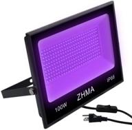 ✨ brilliant zhma waterproof blacklight lighting fluorescent: illuminate your space with waterproof, uv glow! логотип