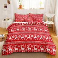 christmas bedding snowflake reindeer pillowcases logo