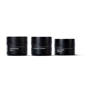 img 4 attached to The Men's Recovery Set: 3-Piece Kit for Cleansing, Hydrating, and Revitalizing Skin - Featuring Moisturizing Balm, Charcoal Cleanser, and Dark Circle Defense - Unlock Your Best Look with Lumin
