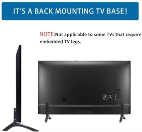 img 3 attached to Universal TV Stand Base Replacement - Table Top Pedestal Mount | TV Base Feet / Legs for Most Televisions | Fits Mounting Holes Distance of 2.16in/5.5cm or within 1.77in/4.5cm