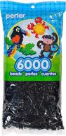 6000pcs black perler beads fuse beads for crafts: high-quality crafting essential logo
