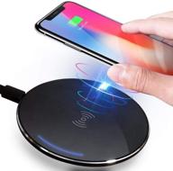 🔌 kurami qi certified 5w wireless charger pad for iphone 11, galaxy s10, note 10 - fast charging compatible with airpods pro, samsung, apple devices (no ac adapter) logo