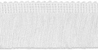 🎀 premium white chainette fringe: decorative trimmings, 2" x 9yd, 100% rayon logo