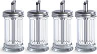 🧴 cedilis glass dispenser shaker stainless: stylish and convenient kitchen essential логотип